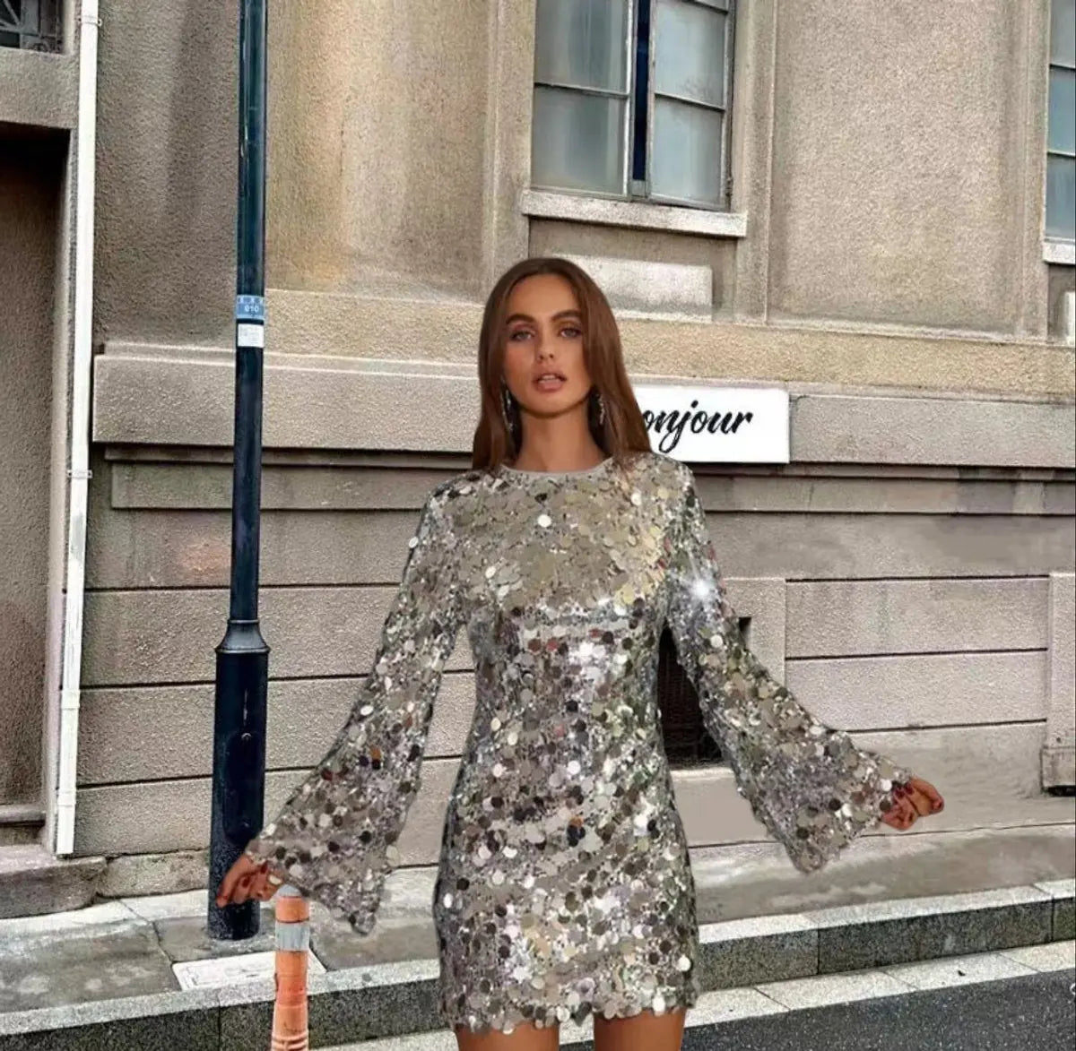 sequin dress – Silver