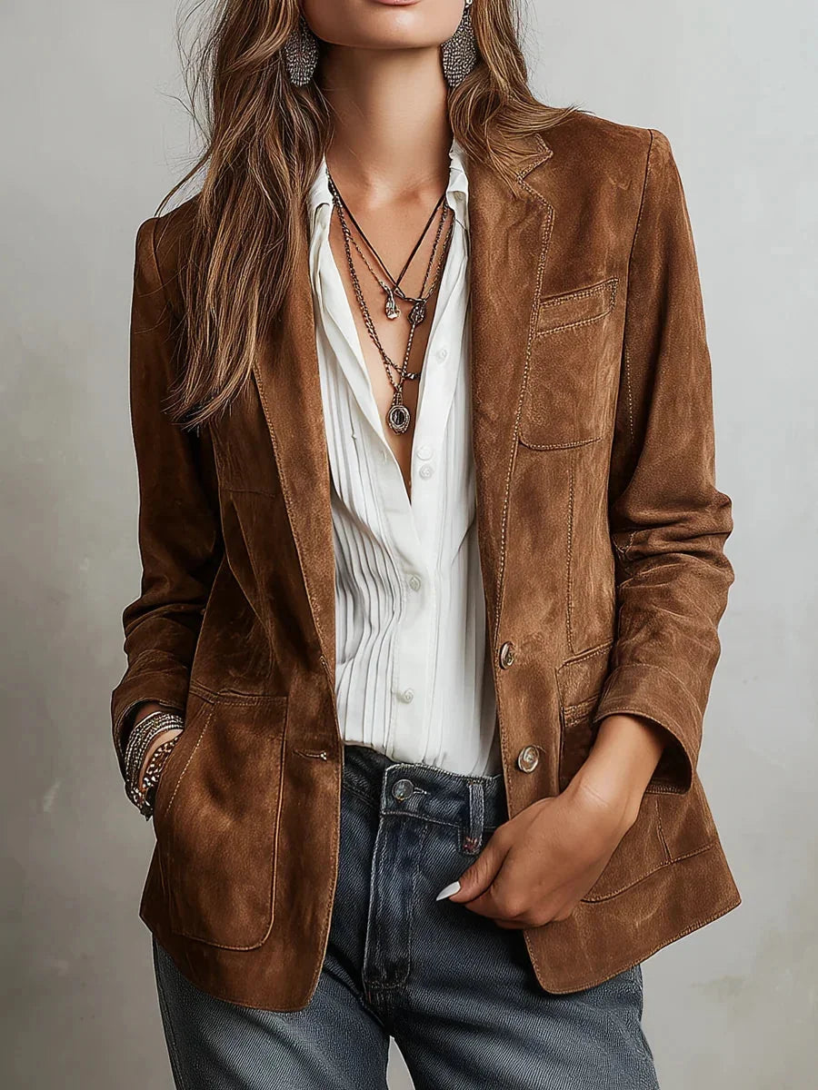 Single Breasted Lapel Jacket
