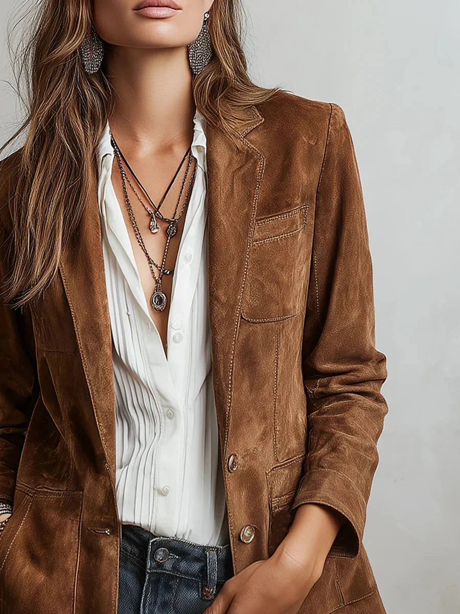 Single Breasted Lapel Jacket