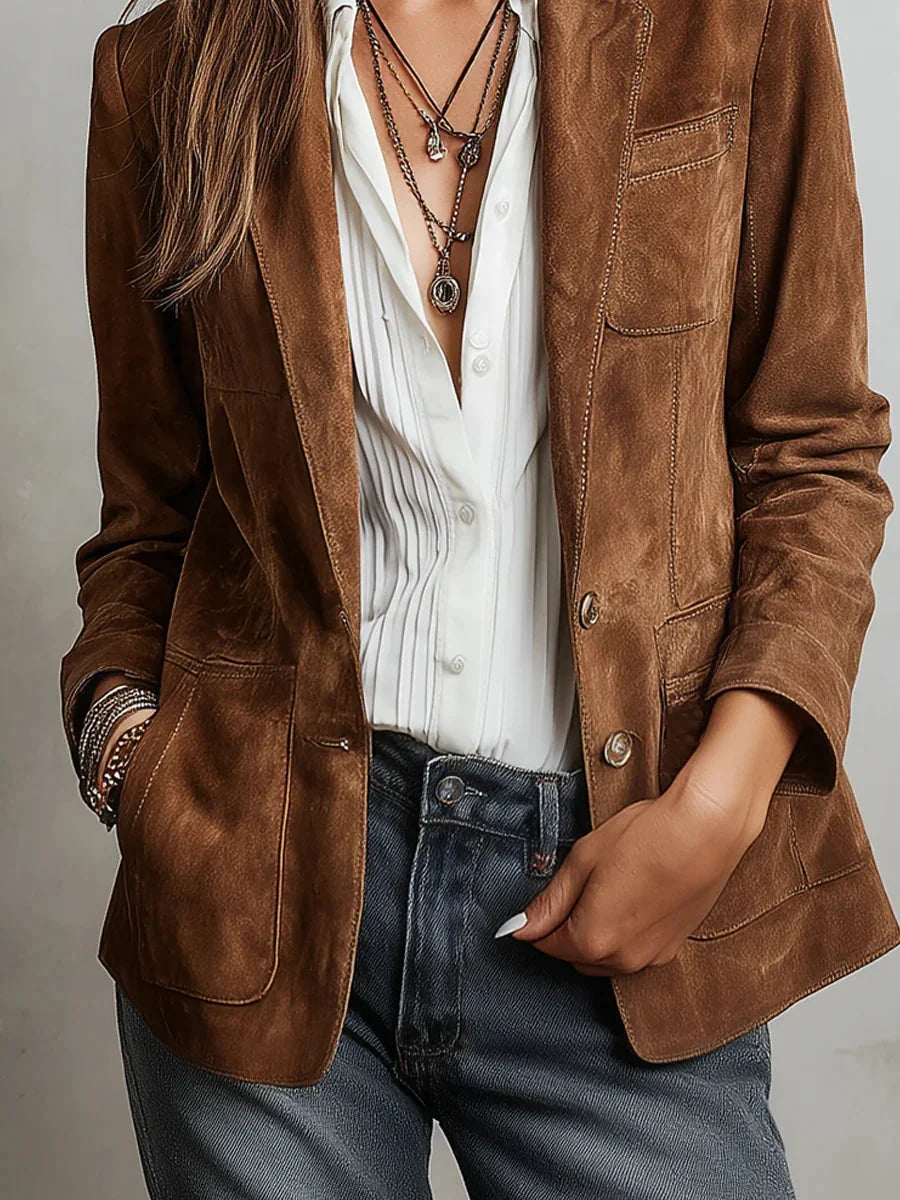 Single Breasted Lapel Jacket