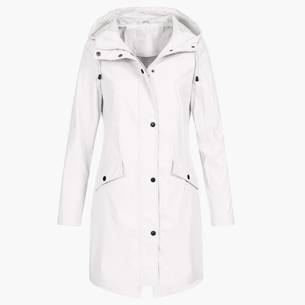 Waterproof Hooded Rain Coat Women - Navy — original product photo