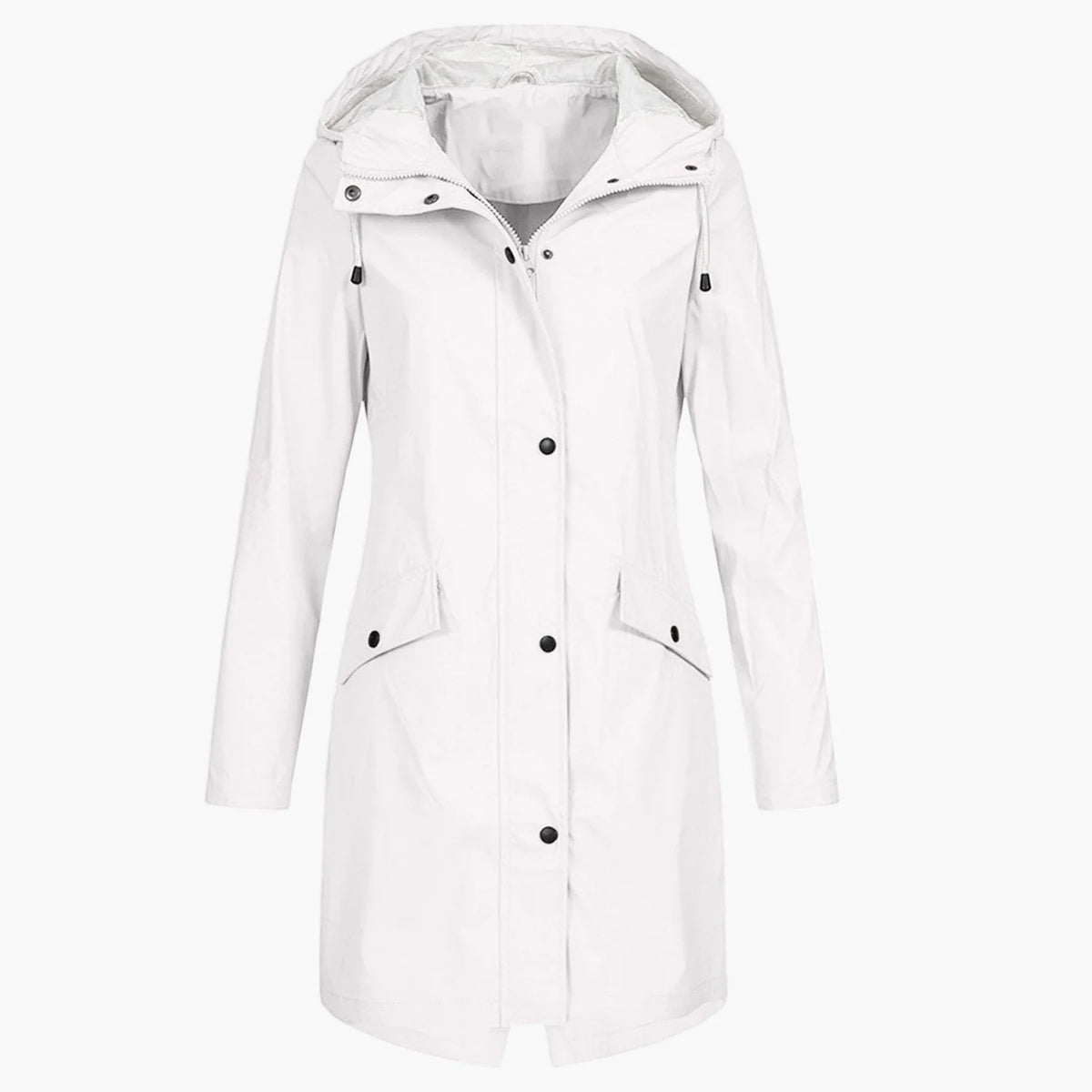 Waterproof Hooded Rain Coat Women - Navy — original product photo