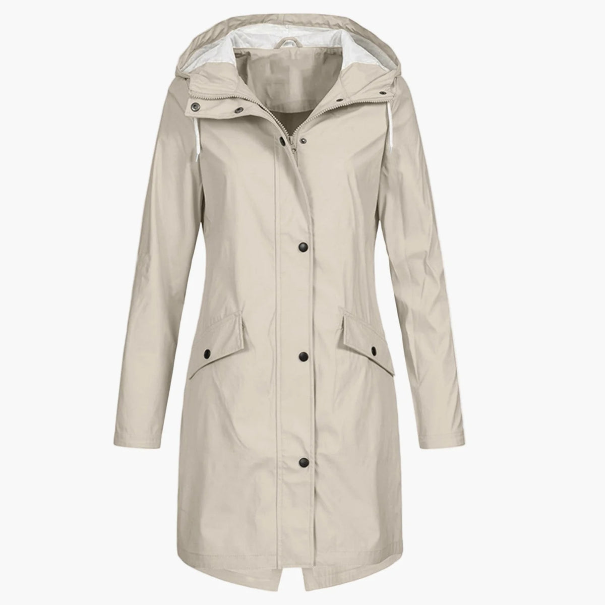 Waterproof Hooded Rain Coat Women - Navy — original product photo