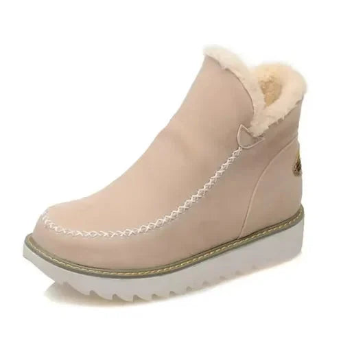 Faux Fur Lined Winter Boots Women - Brown — original product photo