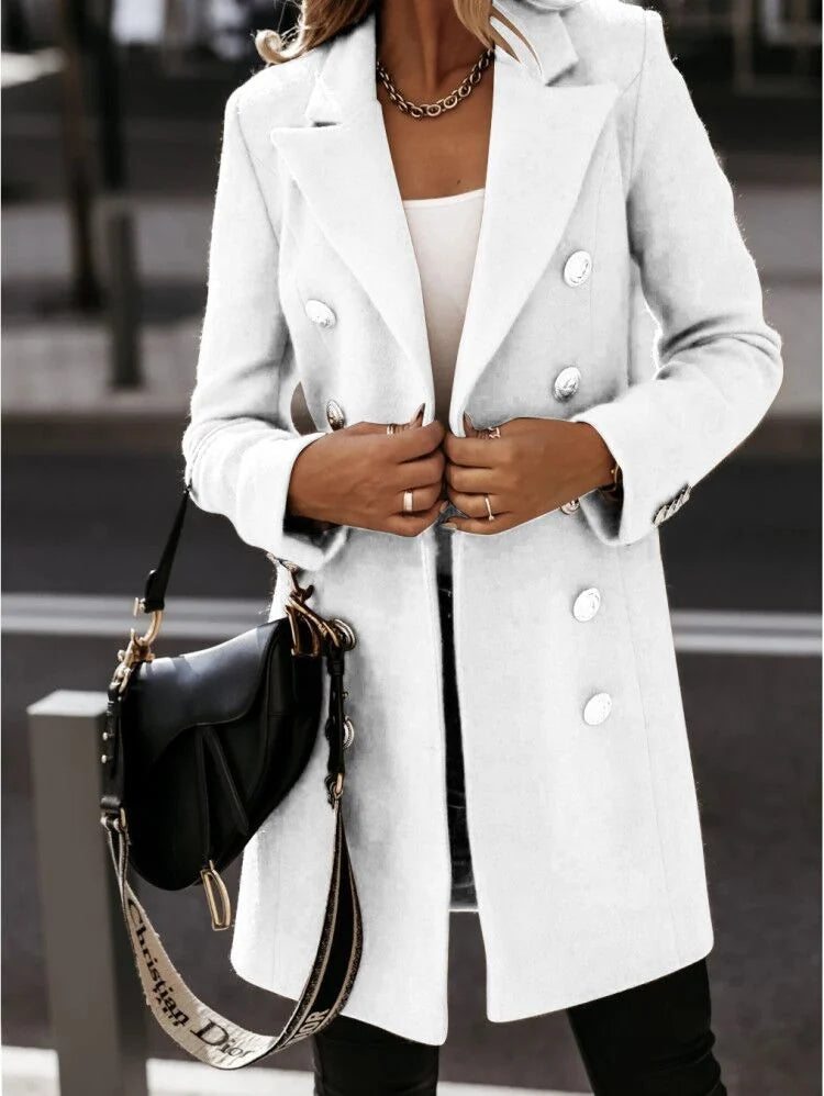 Double Breasted Blazer Coat Women - Grey — original product photo