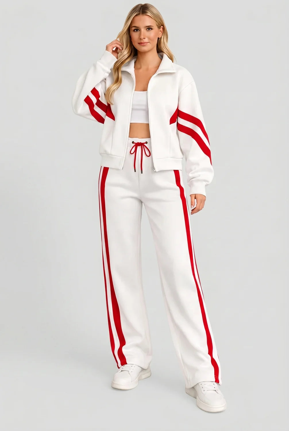 Two Piece Tracksuit Set Women - Brown — original product photo