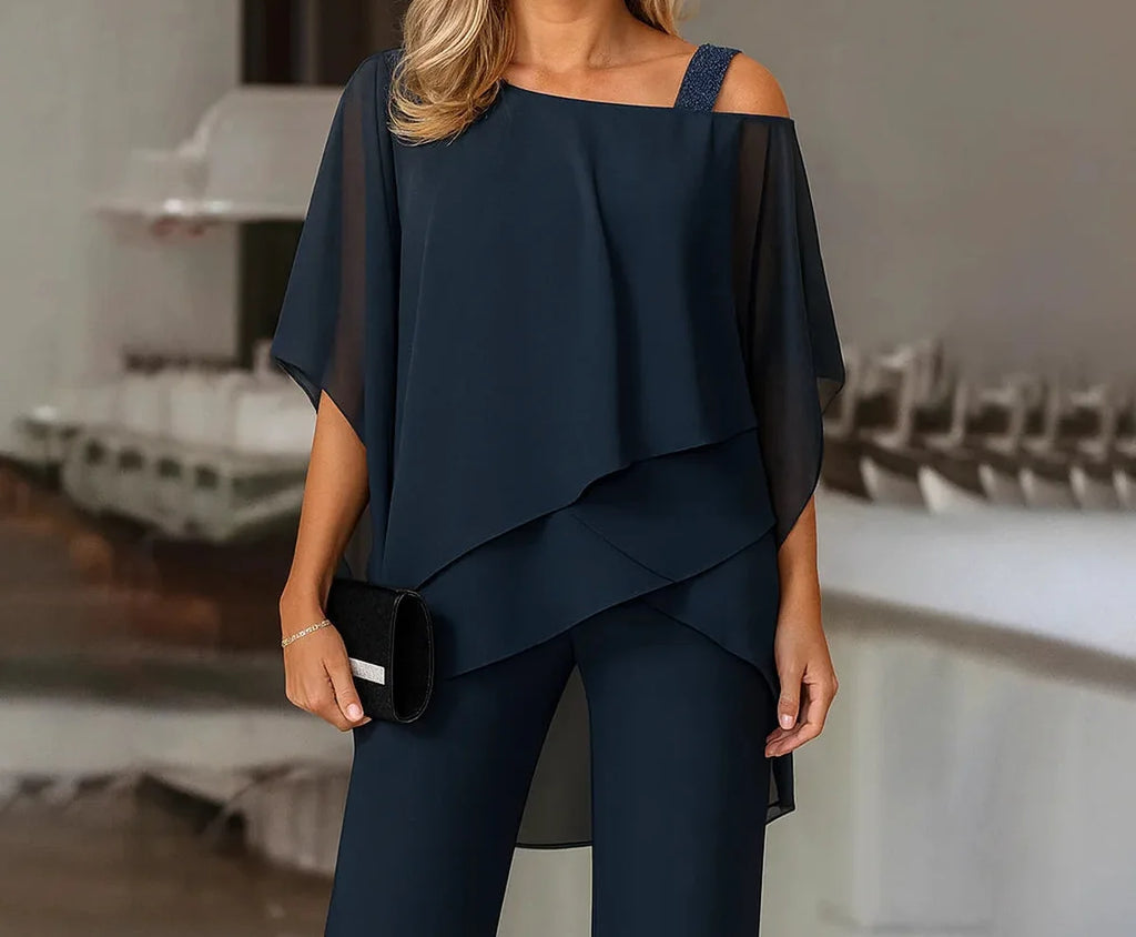 Josette Two Piece Set for Women - Dark Blue detail