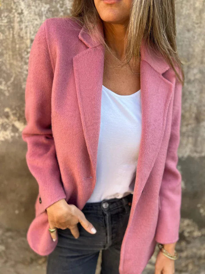 Statement Blazer – Yellow Tailored Single-Button